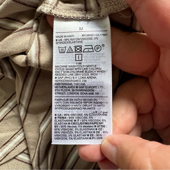 NWT Old Navy Luxe Striped Shirt Women’s Size M - Picture 6 of 10